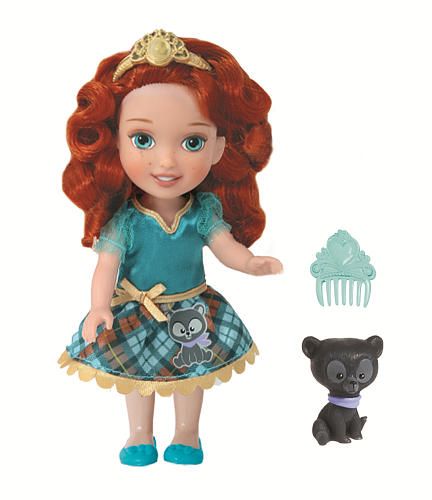 Кукла из серии Принцессы Дисней - Малышка Мерида с питомцем 15 см.  